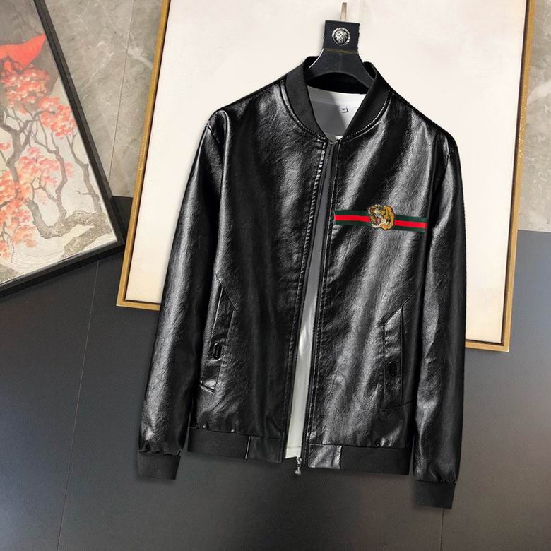 Gucci leather jackets men-GG6805J